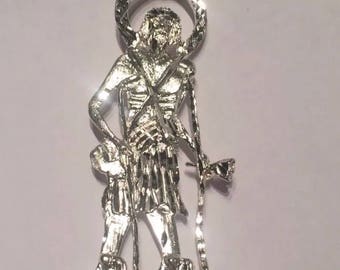 San lazaro 925 sterling silver pendant charm