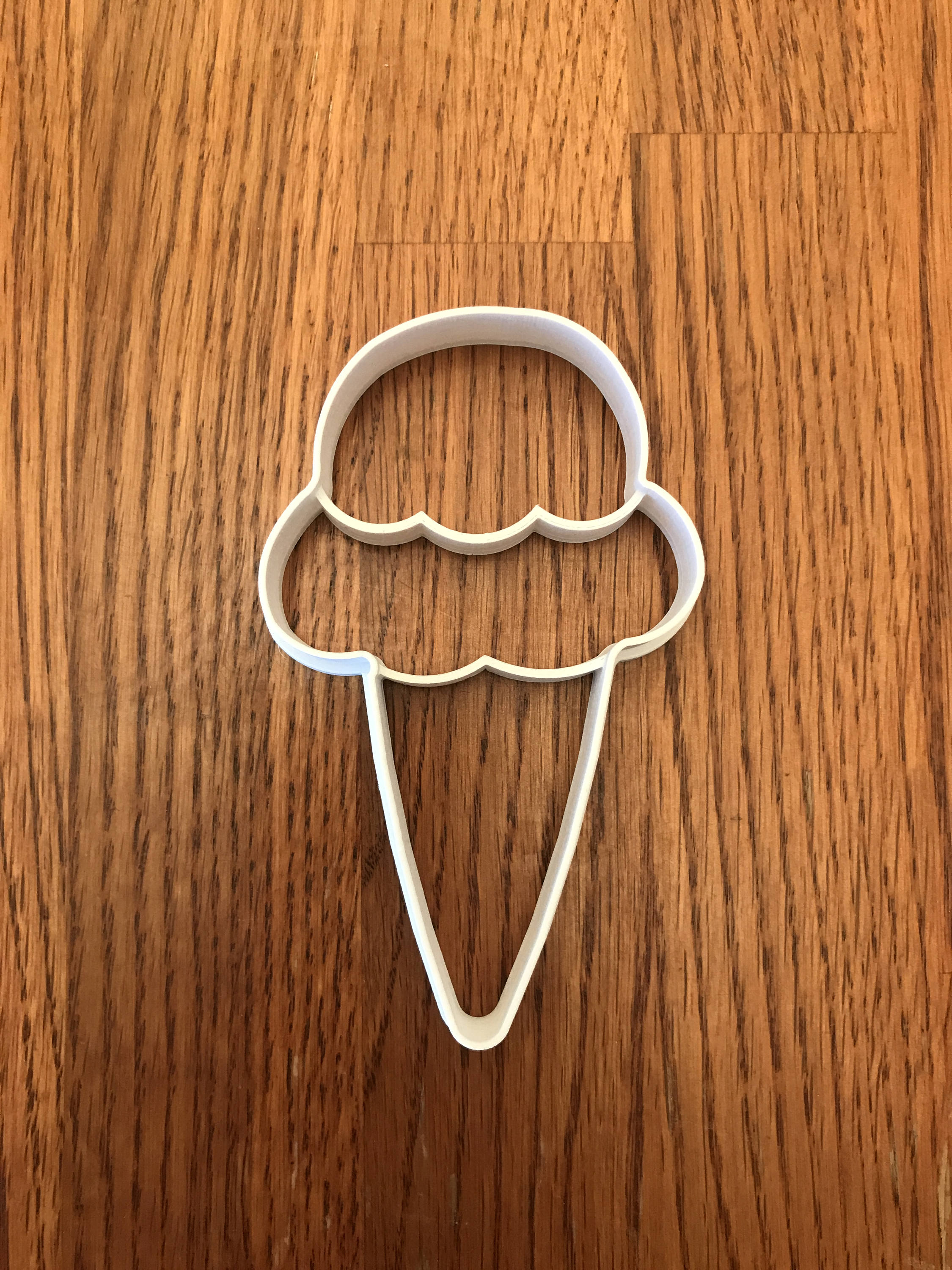 Ice Cream Cone cookie and fondant cutter