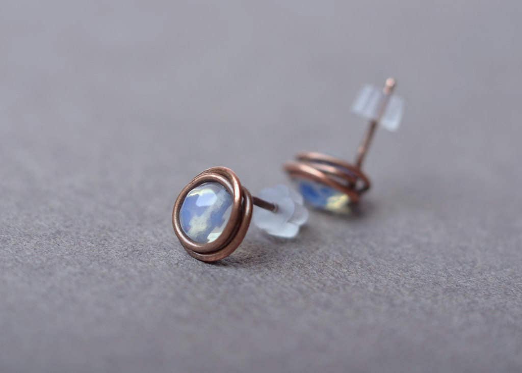 moonstone studs moonstone earrings post earrings stud earrings