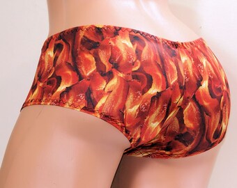 Mmmm Bacon! Boy Booty Shorts Adult XS XSmall- MTCoffinz - Ready to Ship