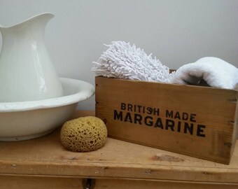 Two vintage advertising storage crates