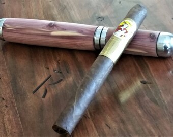 The Big Kahuna Cigar Holder with Cutter/Punch Tip.