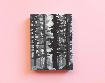 Mini canvas original painting: "Pines"
