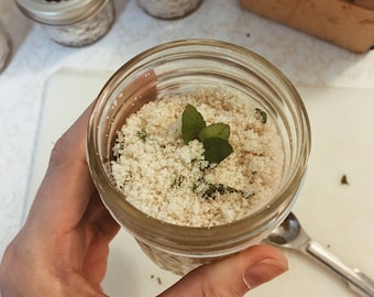 vanilla mint infused sugar