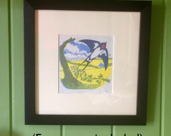 Summer - original linocut