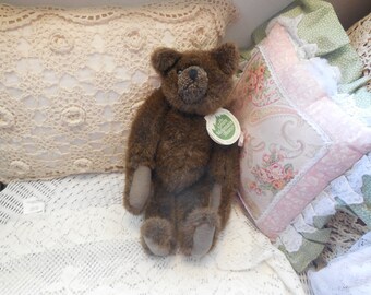Mary Meyer's Old Fshioned Jointed Bear Green Mountain Bear Carol Carini Design 1993, Vintage Teddy Bear, Vintage Jointed Teddy Bear, :)s*