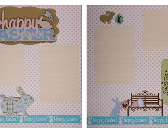 Pre-made Scrapbook Pages: Happy Easter #12