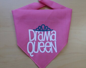Drama Queen Dog Bandana- Small