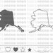 ALASKA svg, State svg Files, Alaska vector, United States svg, State Clip Art, Alaska Cut File, Alaska state file, State Outline