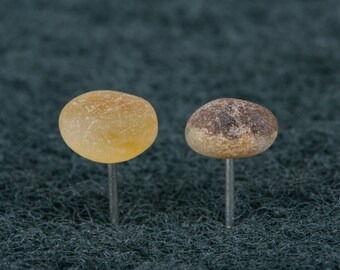 Sterling silver Baltic amber earrings