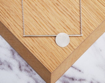 Circle and Bar Necklace