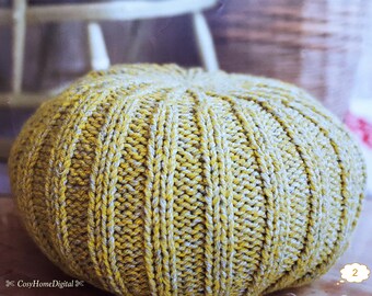 Decorative Chunky Sand Fleck Pouffe Digital Pattern.