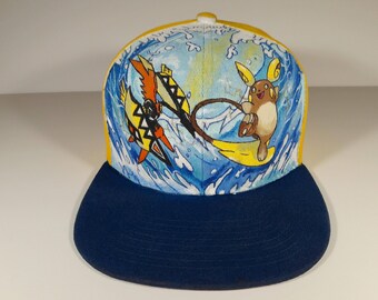 Custom Pokemon (Pick Your Favorites) Painted Hat (Read Description)