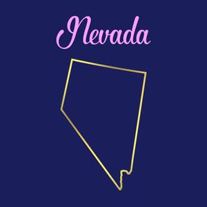 Nevada outline | Etsy