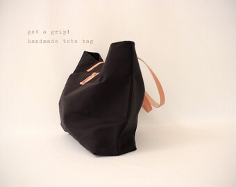CANVAS Tote... CLASSIC BLACK tote bag