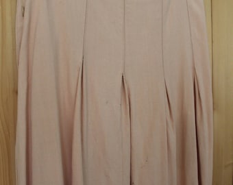 Original 1940s Pink Rayon Crepe Skirt TLC As Is