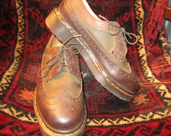 Doc Marten Brown Wing Tips Size 5 Made in England