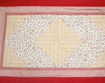 Patchwork Table Runner Center in Long cabin