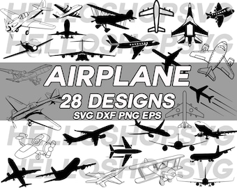aeroplane svg, plane svg, airplane svg, aircraft svg, airline svg, jet svg, travel svg, clipart, decal, stencil, silhouette, cut file