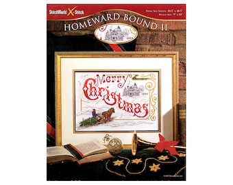 Homeward Bound Christmas Cross Stitch Leaflet, Christmas Picture, Christmas Decorations, Stitch World, Christmas Patterns, NewYorkTreasures