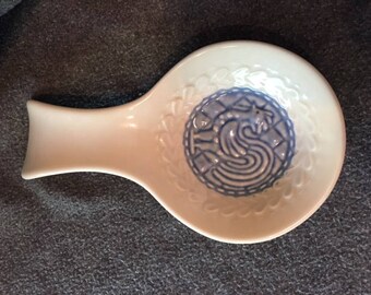 Longenberger Spoon Rest blue rooster