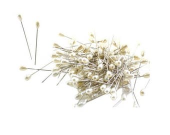 Corsage Pins Ivory Pearl Tear Drop pcs 144