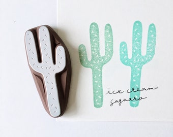 saguaro cactus stamp,saguaro stamp,botanical cacti hand carved rubber stamp,desert stamp,cactus stamp,diy gift wraps.unmounted