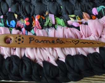Wooden Needle (Personalized) for "Toothbrush"/Nalbinding Rugs; Rug Knotting