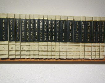 1968 Complete set of 20 WORLD BOOK ENCYCLOPEDIAS A thru Z * reference books