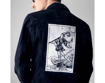 Custom Tarot Card Back Patch vinyl and canvas print (card of your choice!)