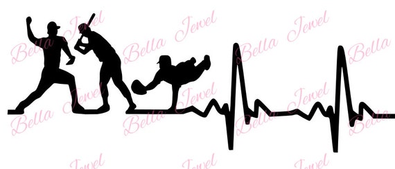 Free Free Baseball Heartbeat Svg 165 SVG PNG EPS DXF File