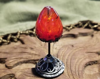 Fire Dragon's Egg Bead and Stand Set