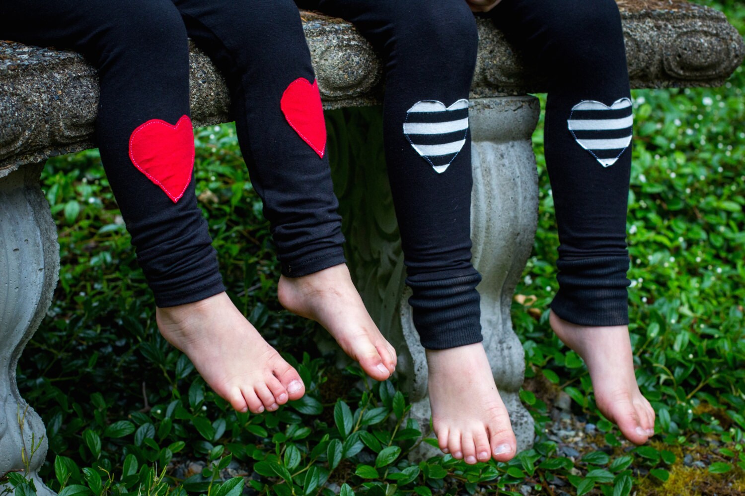 heart print joggers