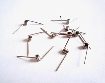 50 tiny steel Torsion tension coil spring