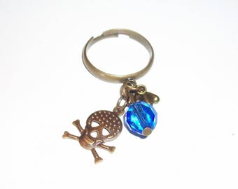 GIORGIA Rock blue and bronze ring