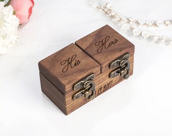 WALNUT ring bearer box wedding ring box ring box wedding wedding ring holder wedding ring holder wood ring box ring boxes ring bearer