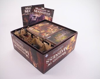 Mansion of Madness 2nd edition board game, wood insert, organizer