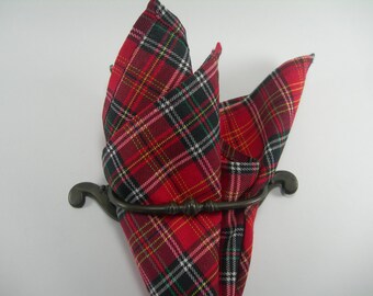 pocket square tartan