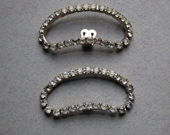 Vintage Rhinestone Shoe Clips