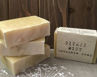 Citrus Mist Cold Processed Handmade Soap