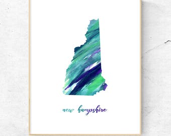 New Hampshire Art Print