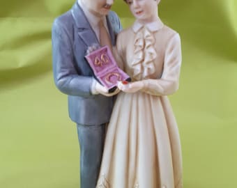 Vintage 1980's precious memories forty set Enesco, Mid century ornament Figure Figurine
