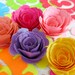 Rolled Flowers Rolled Roses DIY Crafting Kit 20 Flowers Cut Flower Kit Card Making Paper Flowers Scrapbook Embellishment Wreath Flowers
