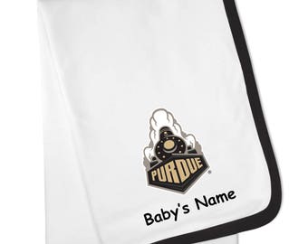 Purdue Boilermakers Personalized Baby Blanket