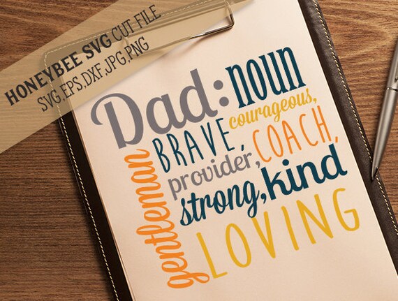 Download Dad Definition svg Fathers Day svg Father sign svg Dad love