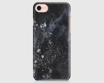Black Night Sky Design, Space Print, Galaxy Design, Protective Phone Case Cover iPhone 7, iPhone 6 iPhone 5 Galaxy Samsung \ hc-pp028