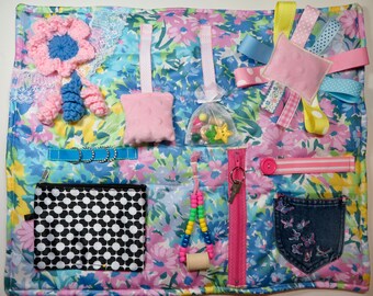 Forever Spring Fidget, Sensory, Activity Quilt for dementia, Alzheimer’s Blanket