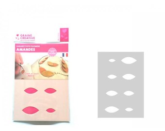 Template designs polymer clay leather almonds A5 Format