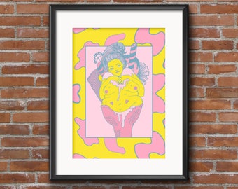 Ice-cream digital art // 8.5x11in, 12x16in// Limited edition