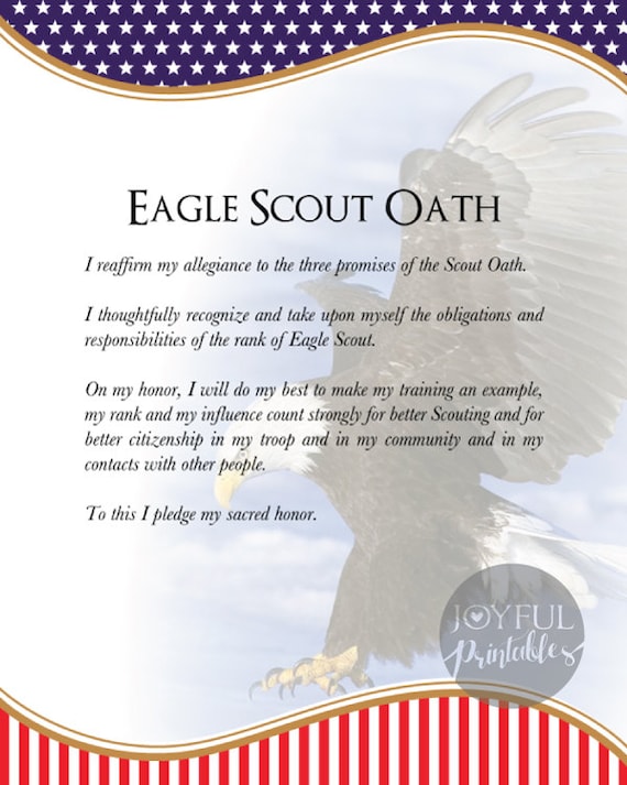 Eagle Scout Court of Honor Posters printable 16 x